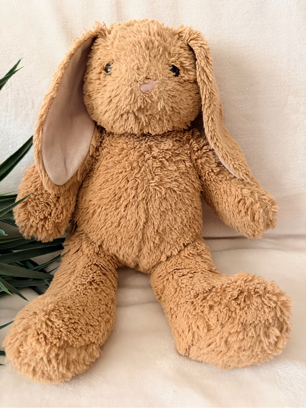 Build-A-Bear Workshop Vintage Tan Floppy Ear Bunny Rabbit Plush 16"